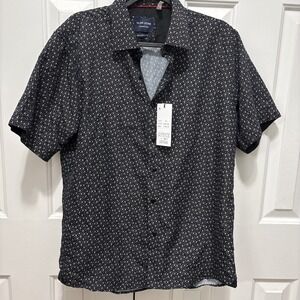 NWT Silver Stone Geo Collection Mens XL Button Up Shirt Anchor AOP $129